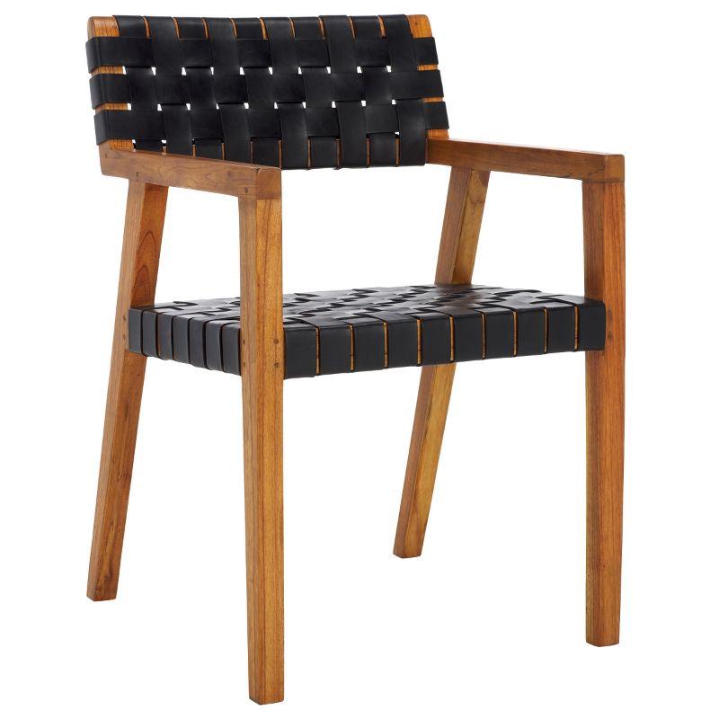 Cire Leather Dining Chair  - Safavieh