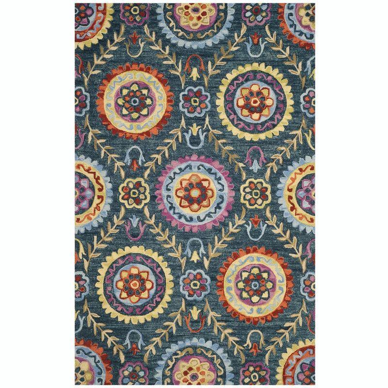 Suzani SZN374 Hand Hooked Area Rug  - Safavieh