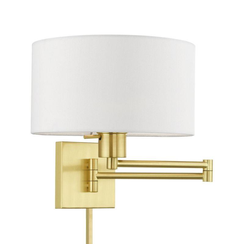 Livex Lighting 1 - Light Wall Light in  Satin Brass