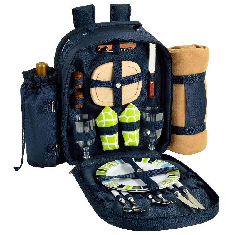 Picnic at Ascot Trellis Polyester Picnic Backpack