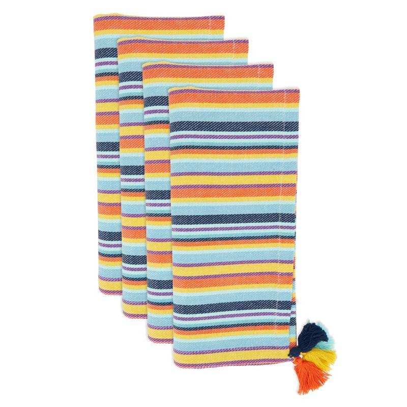 Valentina Cotton Striped Square Napkin