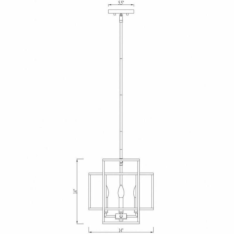 Z-Lite Titania 4 - Light Pendant in  Matte Black