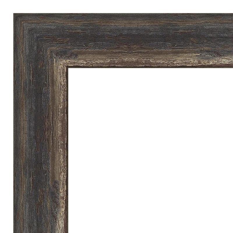 Amanti Art Natural Cork Board Framed Bark Rustic Char Narrow Bulletin Board 27 in. x 19 in.