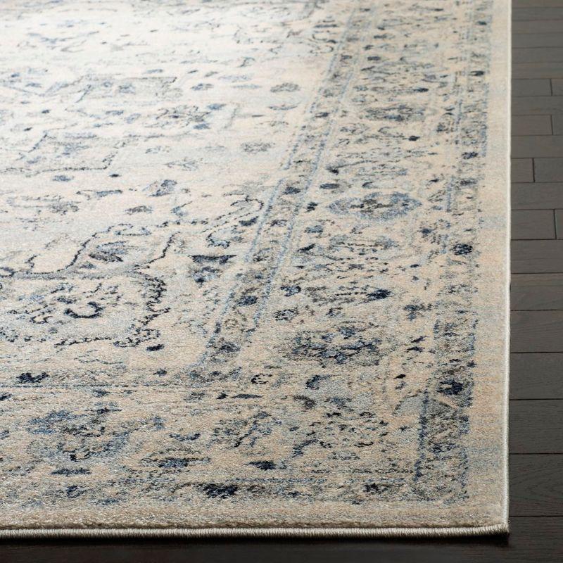 Charleston CHL411 Loomed Indoor Area Rug - Ivory/Light Blue - 6'7"x6'7" - Safavieh