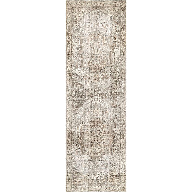 Nuloom Harriet Vintage Medallion Fringe Indoor Area Rug