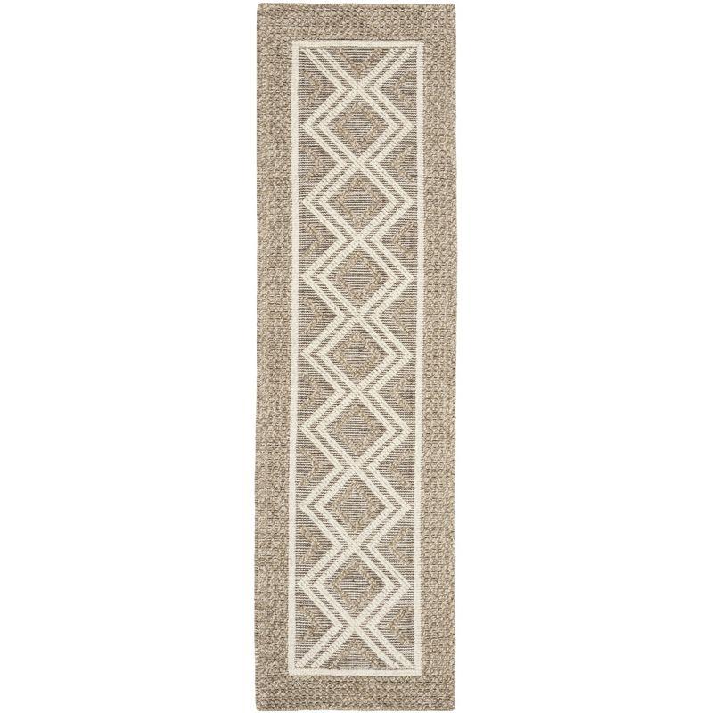 Vermont VRM212 Hand Woven Indoor Runner Rug - Beige/Ivory - 2'3"x12' - Safavieh