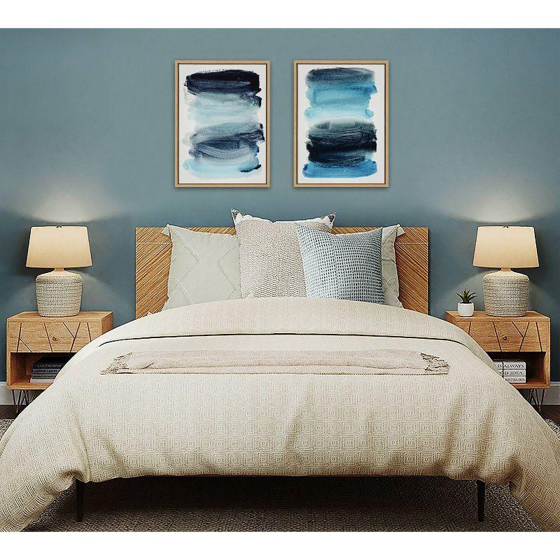 Kate & Laurel All Things Decor (Set of 2) 18"x24" Sylvie Blue Palette I II Canvas by Amy Lighthall