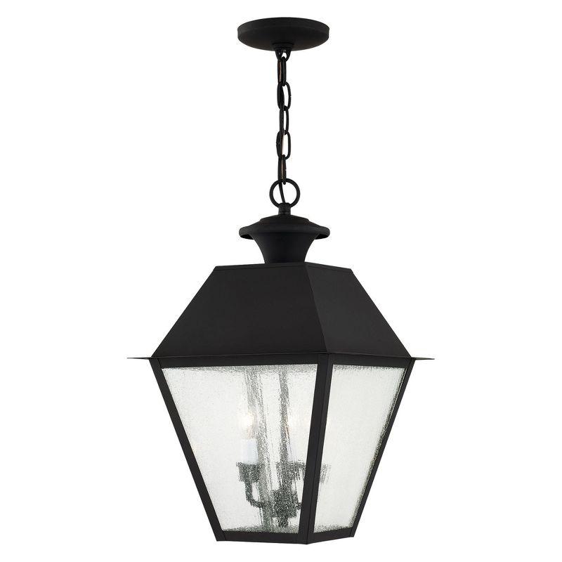 Livex Lighting Mansfield 3 - Light Pendant in  Black
