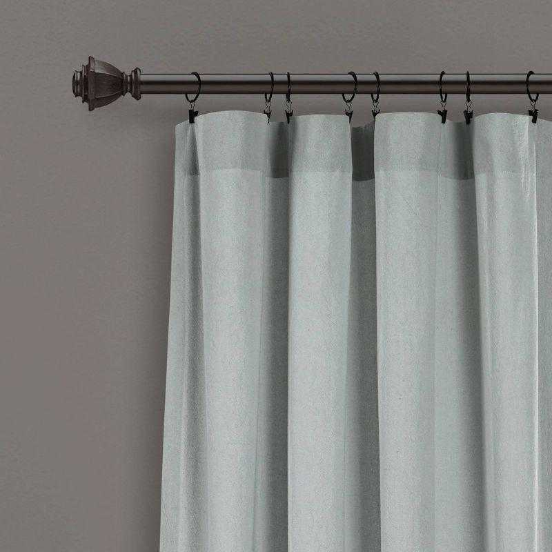 Chenille Chevron Cotton Semi Sheer Curtain Pair