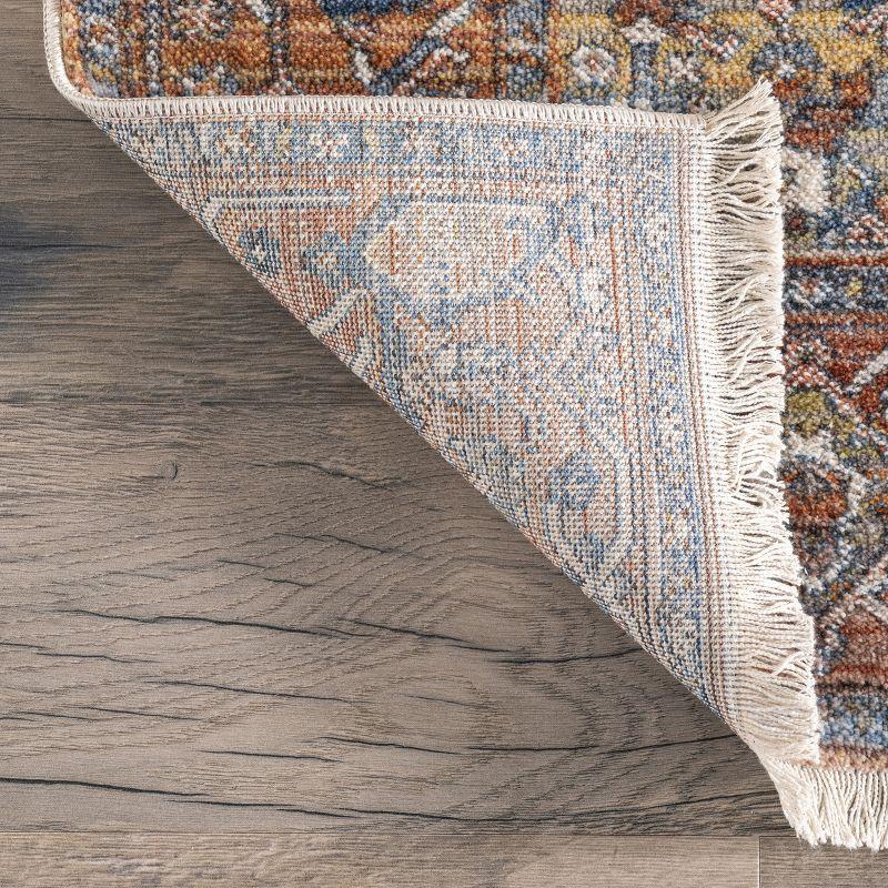 nuLOOM Harriet Vintage Medallion Fringe Area Rug