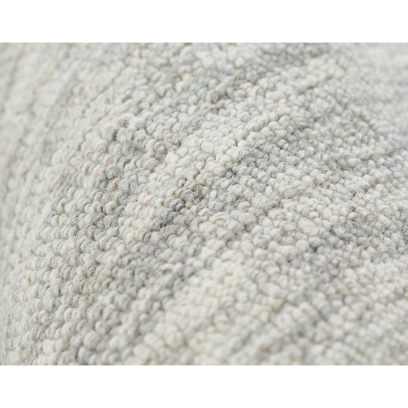 Momeni 2'3"x8' James Solid Handtufted Runner Rug Light Gray: Wool, Low Pile, Indoor, Handmade, Cotton Backing