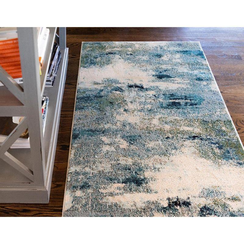 Unique Loom Chromatic Collection Area Rug - Avalon (8'  x 10' Rectangle Light Blue/Gray)