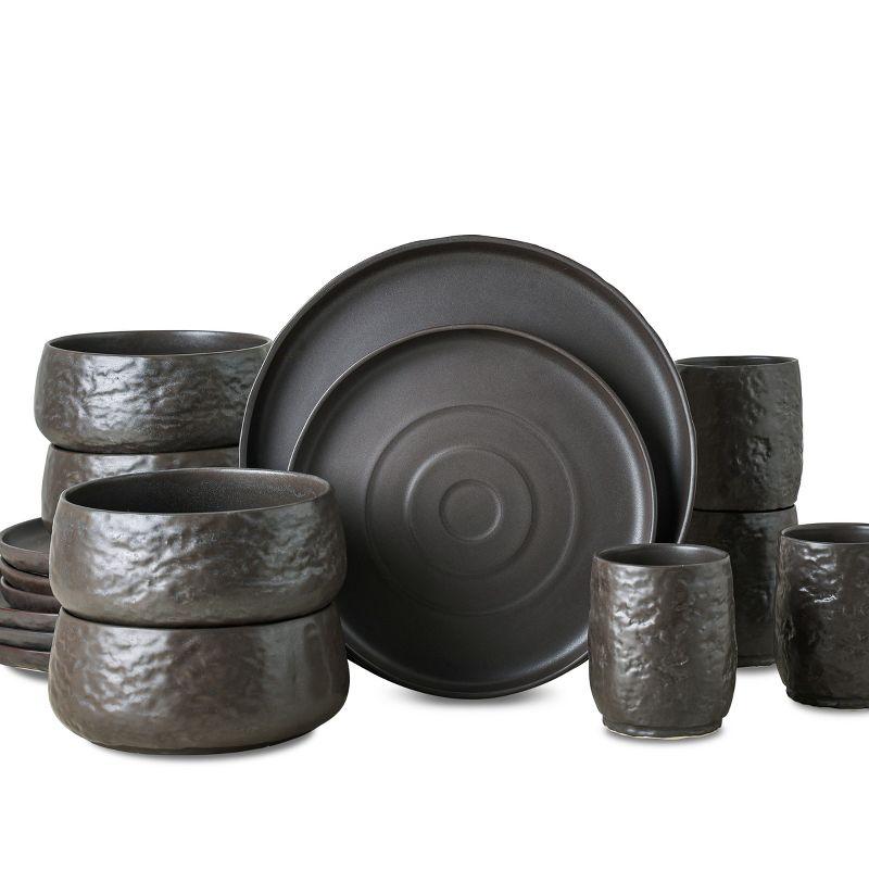 Shosai Stone by Mercer Project Shosai 16-Piece Dinnerware Set Stoneware