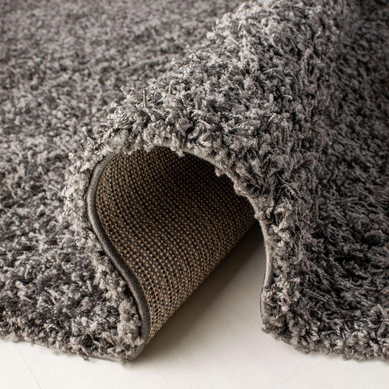 Athens Shag SGA119 Power Loomed Indoor Area Rug - Dark Grey - 9'x12' - Safavieh