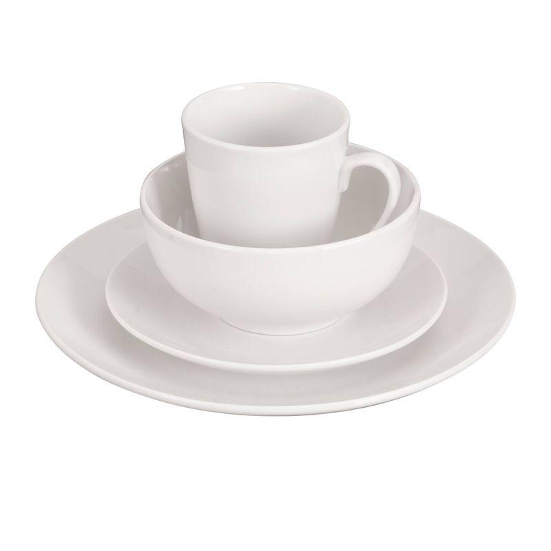 Gibson Home 16pc Ogalla Fine Ceramic Dinnerware Set - White