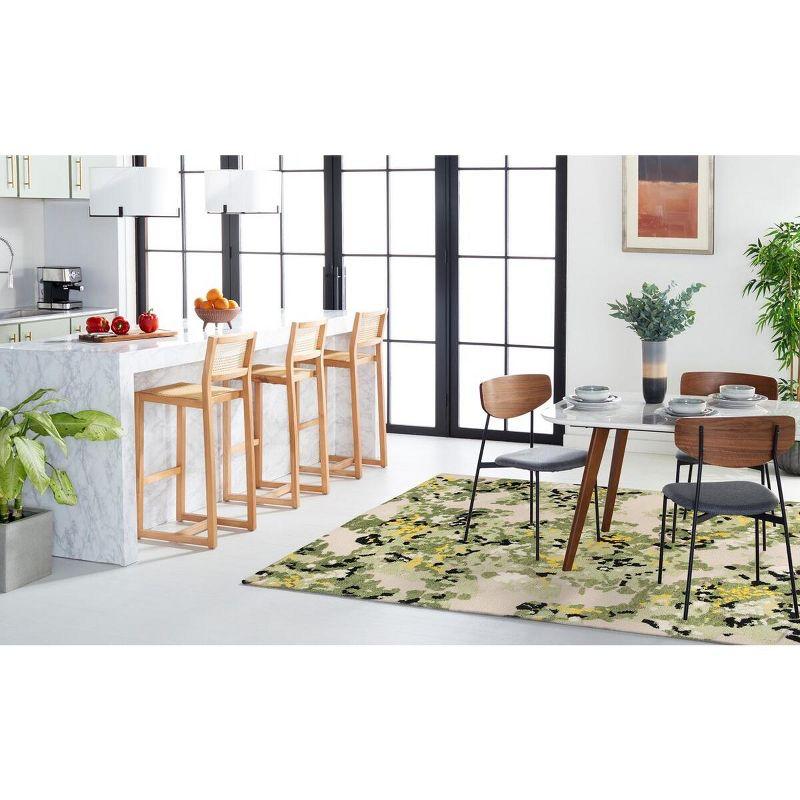 Wildon Home® Subhan Hand Knotted 80% Wool, 20% Cotton Floral Rug