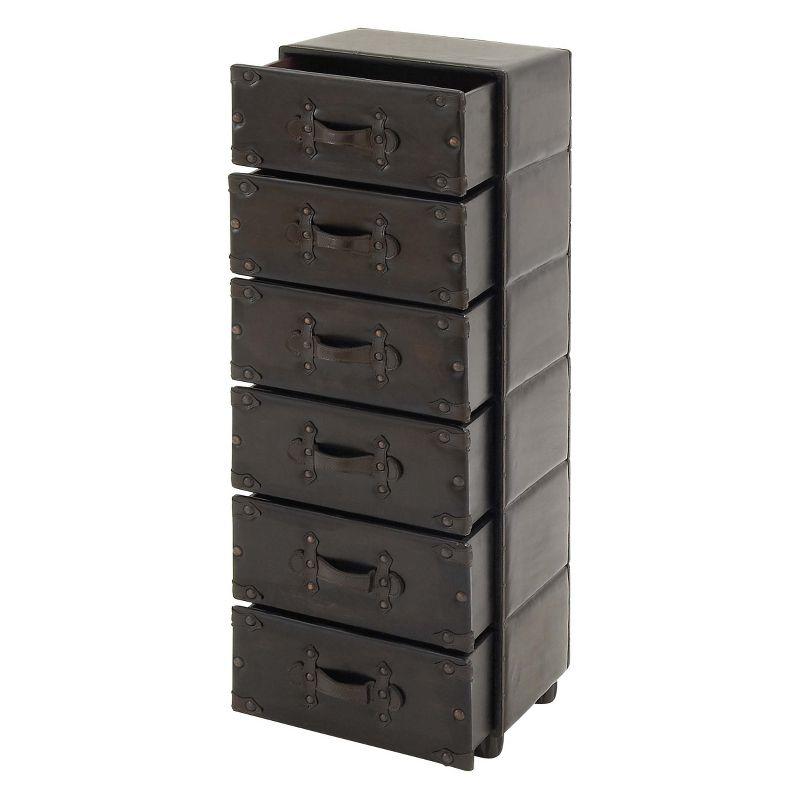 Wood 6 Drawer Chest Dark Java - Olivia & May