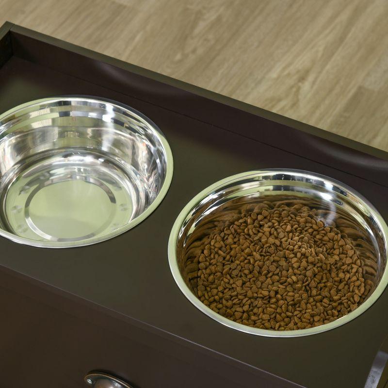 Pawhut 8.48 Cups Elevated Feeder
