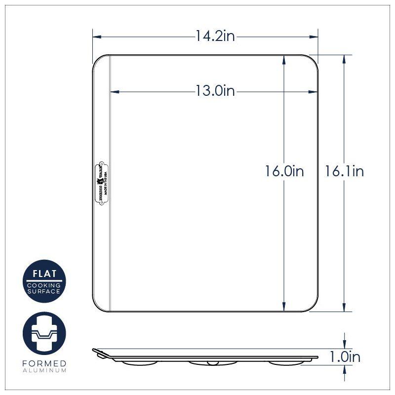 Silver Aluminum Insulated Cookie Baking Sheet