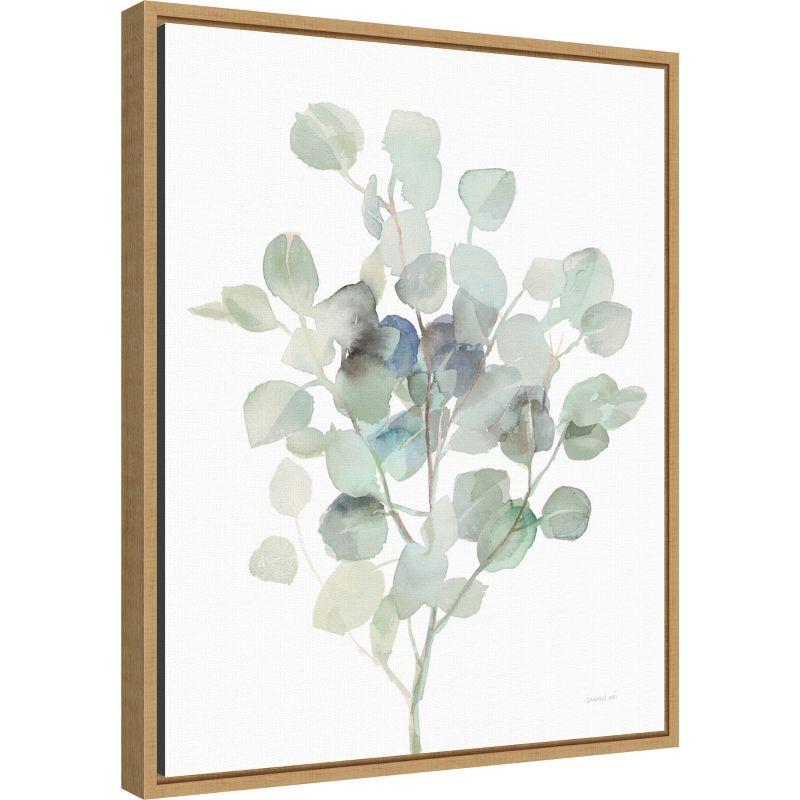 Amanti Art Eucalyptus III Cool by Danhui Nai Canvas Wall Art Print Framed 16 x 20-in.