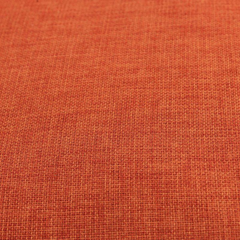 Burnt Orange 22"x22" Poly Filled Square Throw Pillow