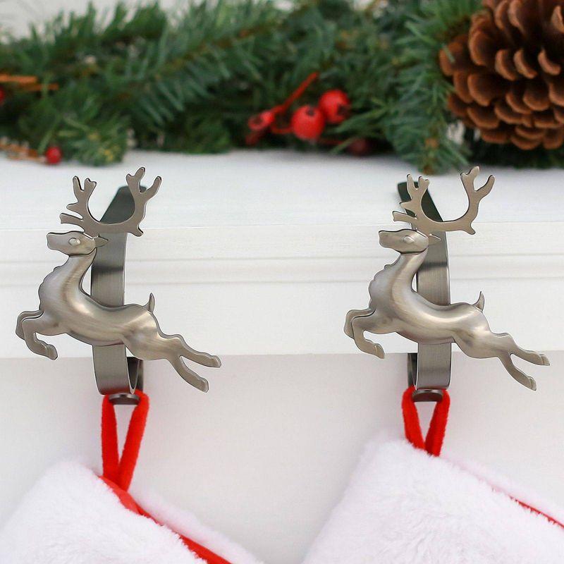 Haute Decor The Original MantleClips™ Stocking Holder (Set of 2)