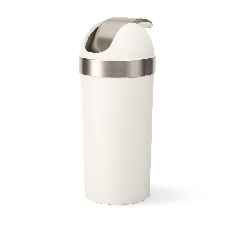 Umbra Venti Plastic Swing Top Kitchen Trash Can - 16 Gallons
