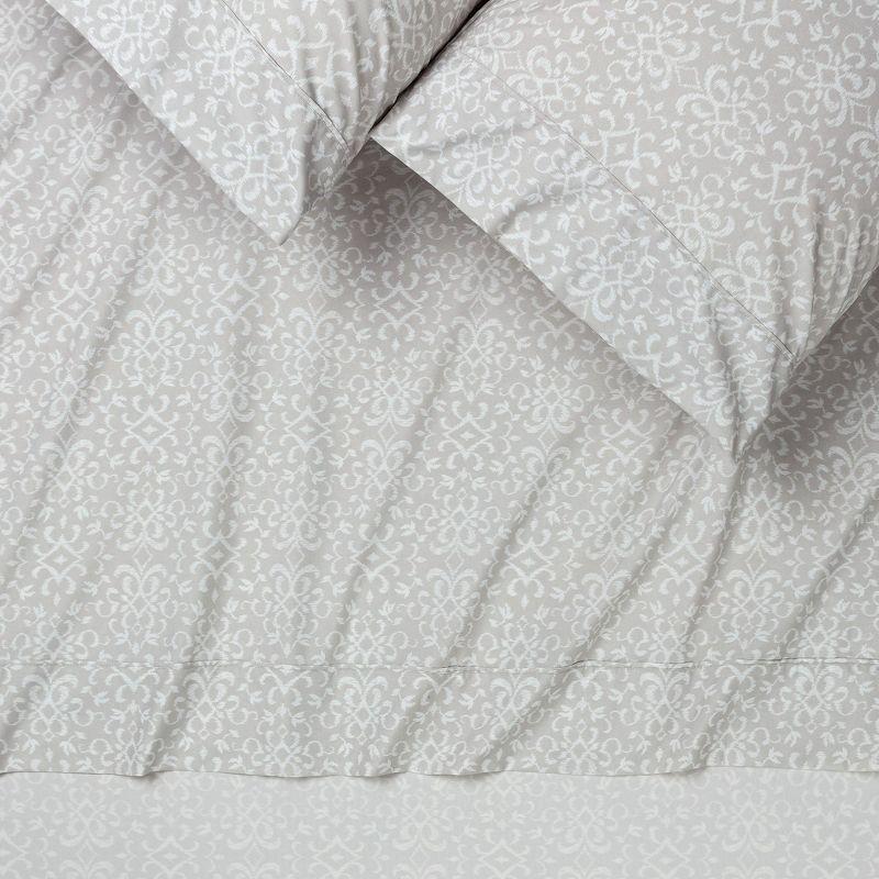 Chanasya Ultra Soft Floral Microfiber Percale Sheet Set