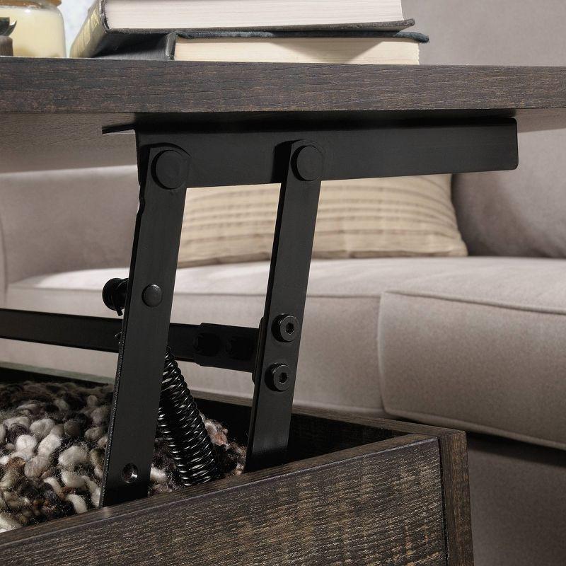 Carbon Oak and Metal Lift-Top Coffee Table with Storage