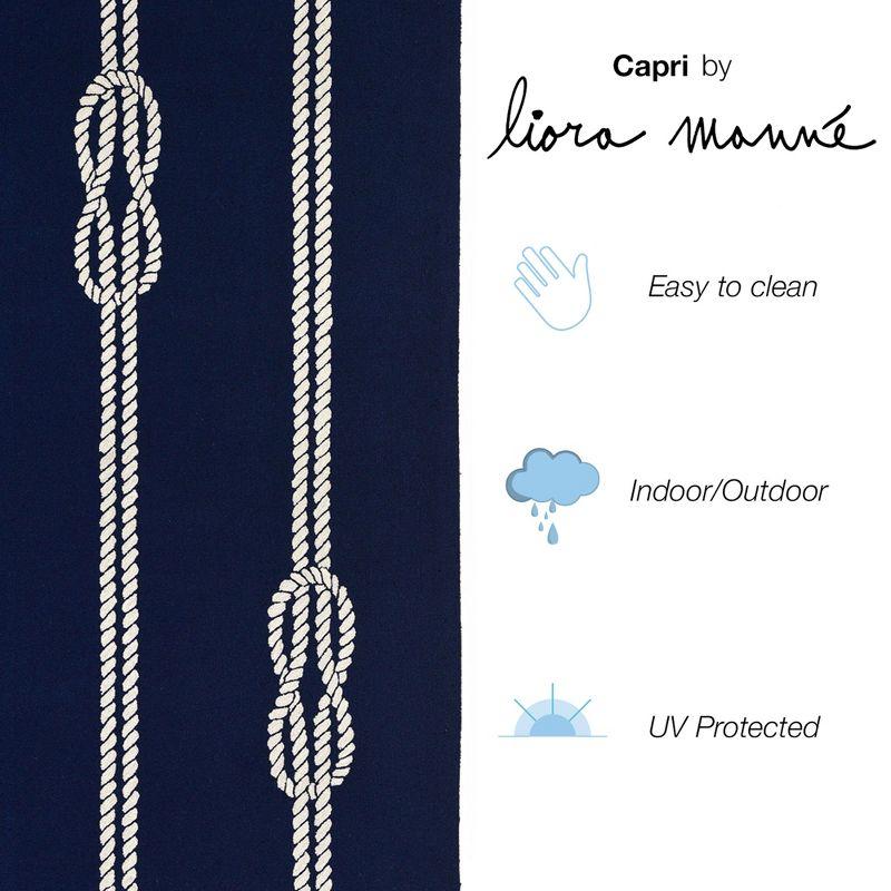 Liora Manne Capri Ropes Indoor/Outdoor Rug Navy 7'6" x 9'6"