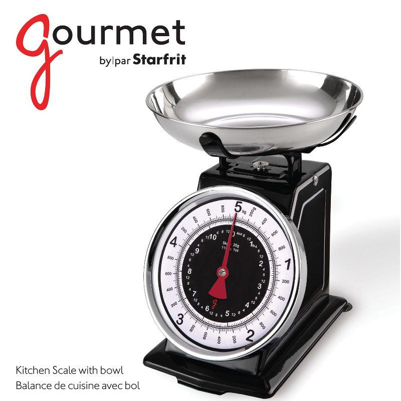 Starfrit Retro Mechanical Kitchen Scale in Silver