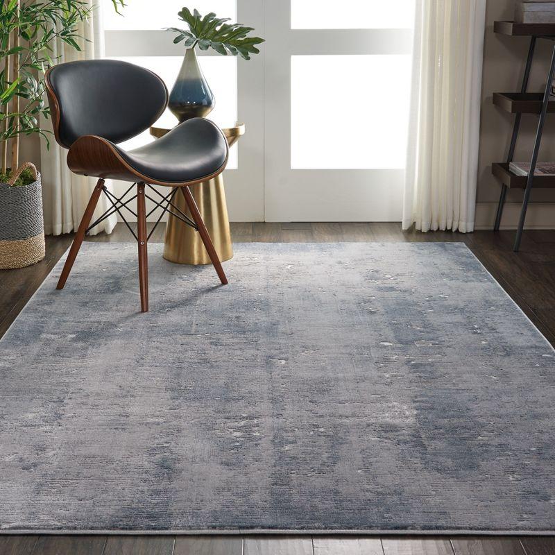 Nourison Rustic Textures Painterly Indoor Rug Grey 3'11" x 5'11"