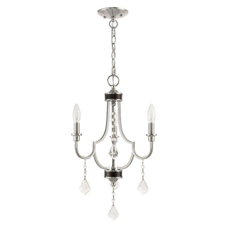 Livex Lighting Glendale 3 - Light Chandelier in  Brushed Nickel