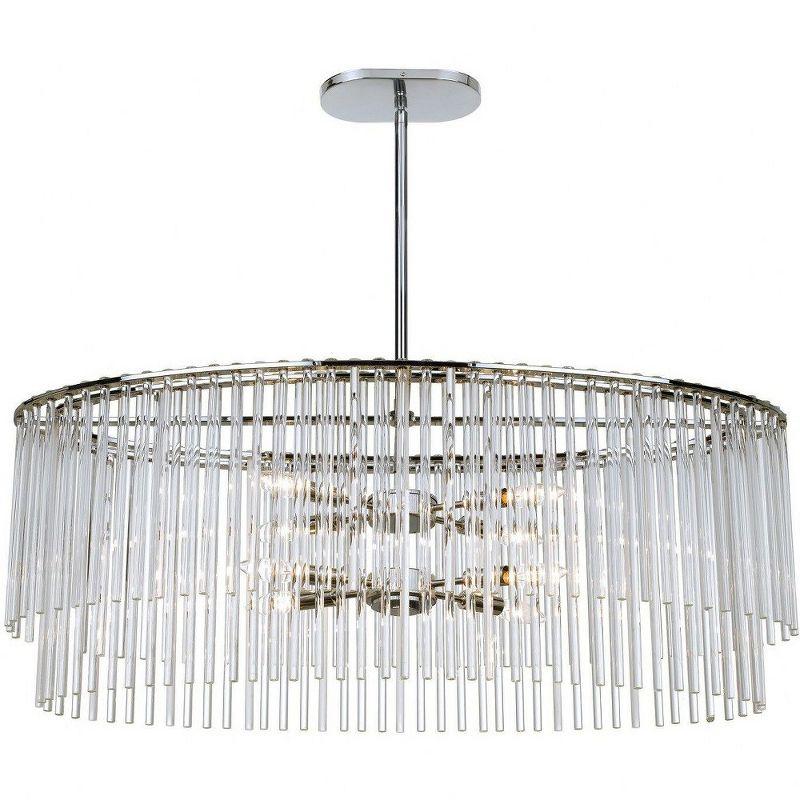 Bleecker 8-Light Polished Chrome and Crystal Chandelier