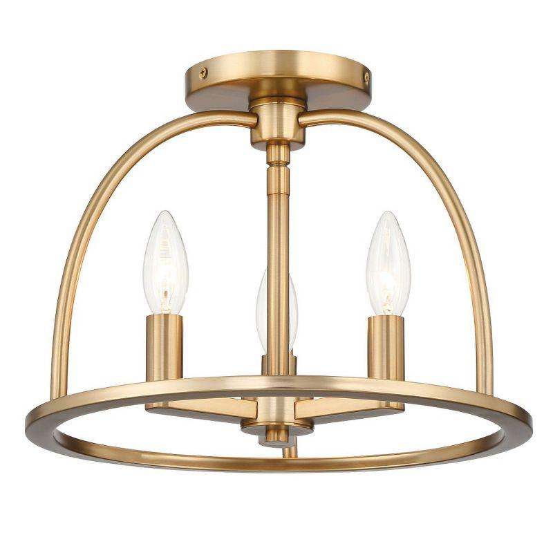 Crystorama Lighting Abbott 3 - Light Flush Mount in  Vibrant Gold