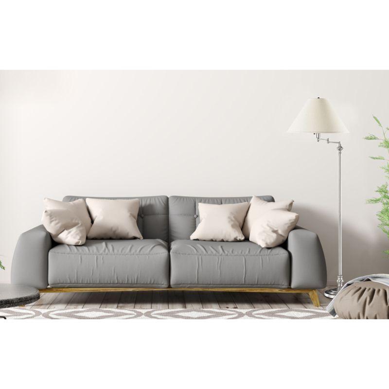 Cal Lighting 150W 3 Way Swing Arm Floor Lamp