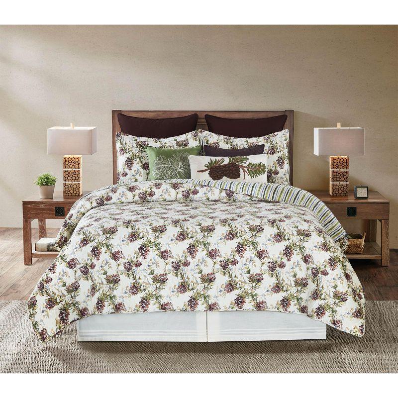 C&F Home Cooper Pines Rustic Lodge Cotton Quilt Set  - Reversible and Machine Washable