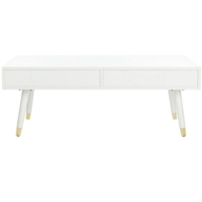 Levinson Gold Cap Coffee Table  - Safavieh