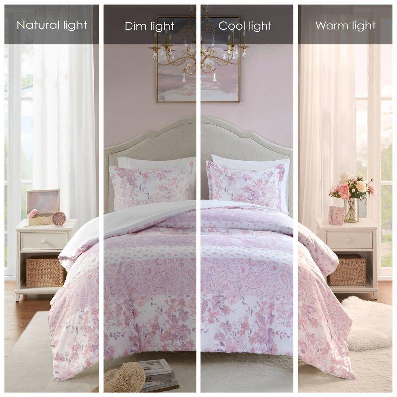 Intelligent Design Oliena Floral Paisley Duvet Cover Set