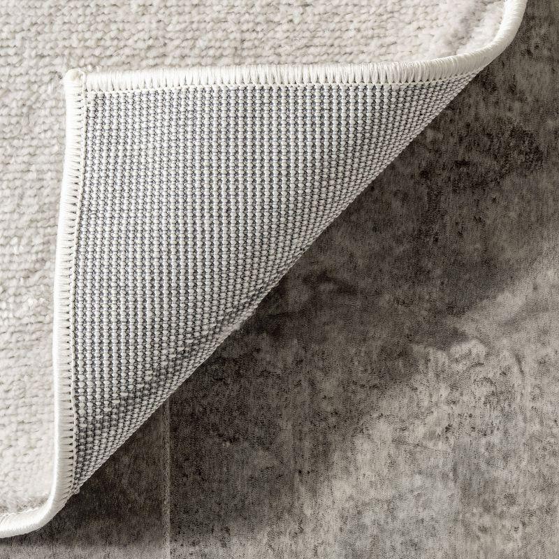 Beige Geometric Honeycomb 5x8 Synthetic Area Rug