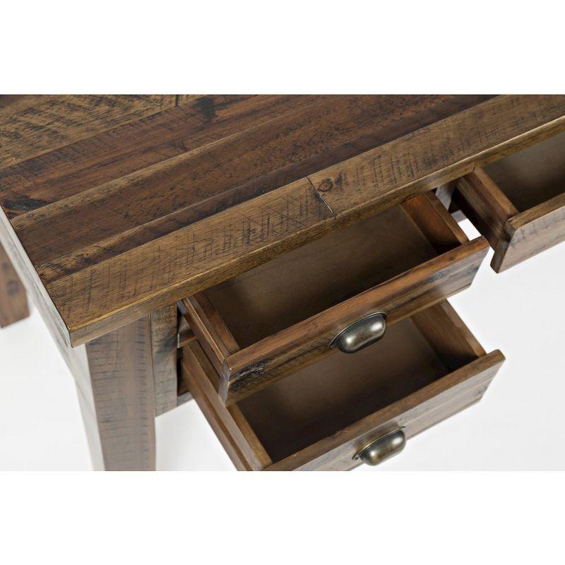 Jofran,Artisan's Craft Rustic Farmhouse Distressed Acacia 5-Drawer Desk