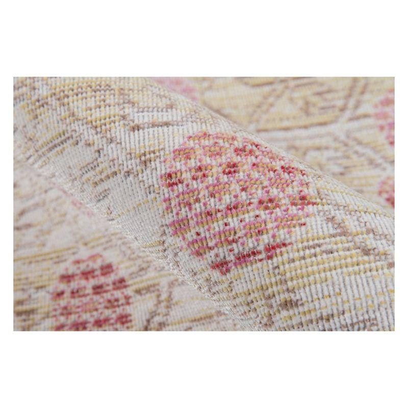 4'x6' Floral Loomed Area Rug Pink - Momeni: Modern Botanical Design, Low Pile, Polyester, Indoor Use