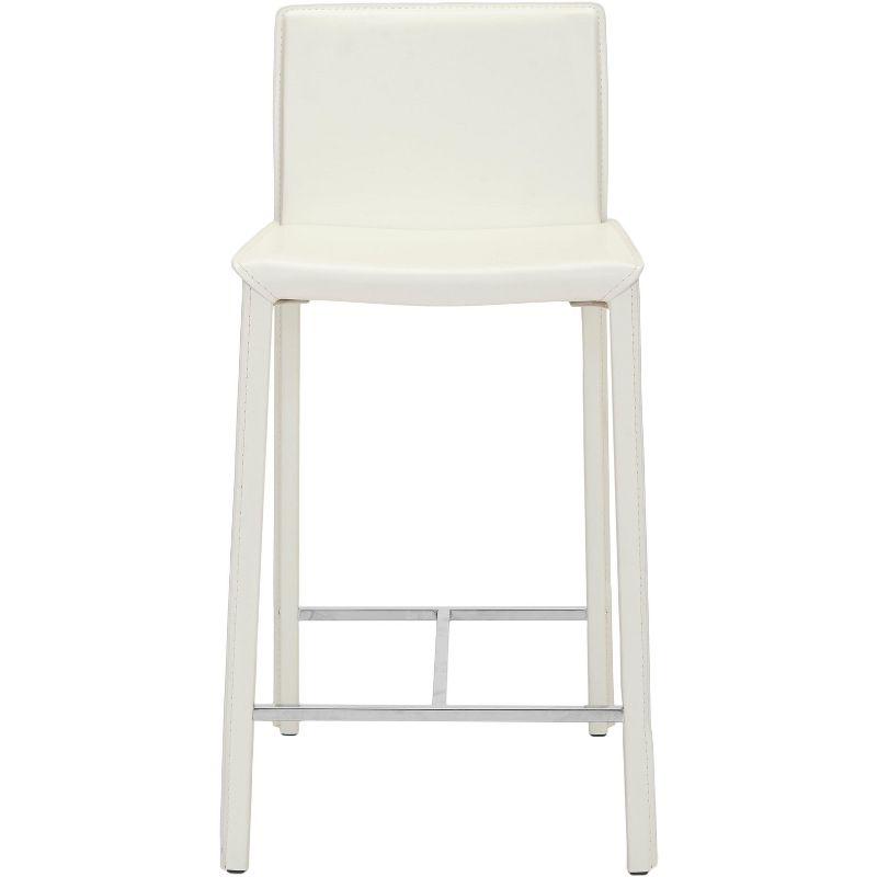 Jason 24" H Counter Stool (Set of 2) - FOX2003 - White - Safavieh Couture
