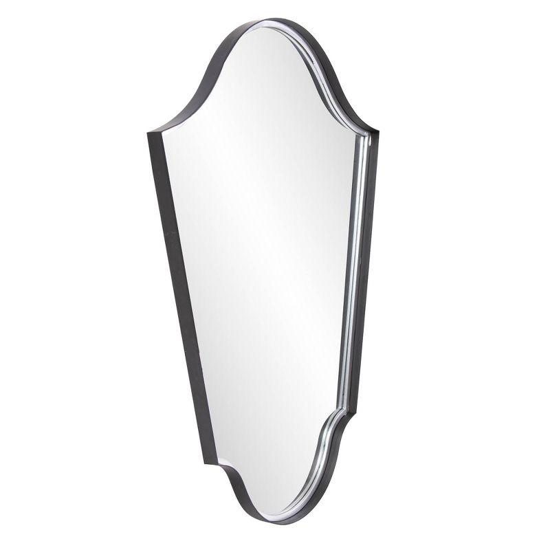 Classic Arch Graphite and Silver Iron Vanity Mirror