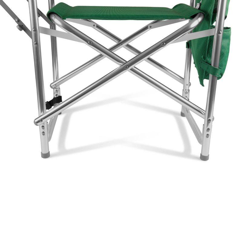 Picnic Time Outdoor Portable Sports Camp Chair with Table and Pockets