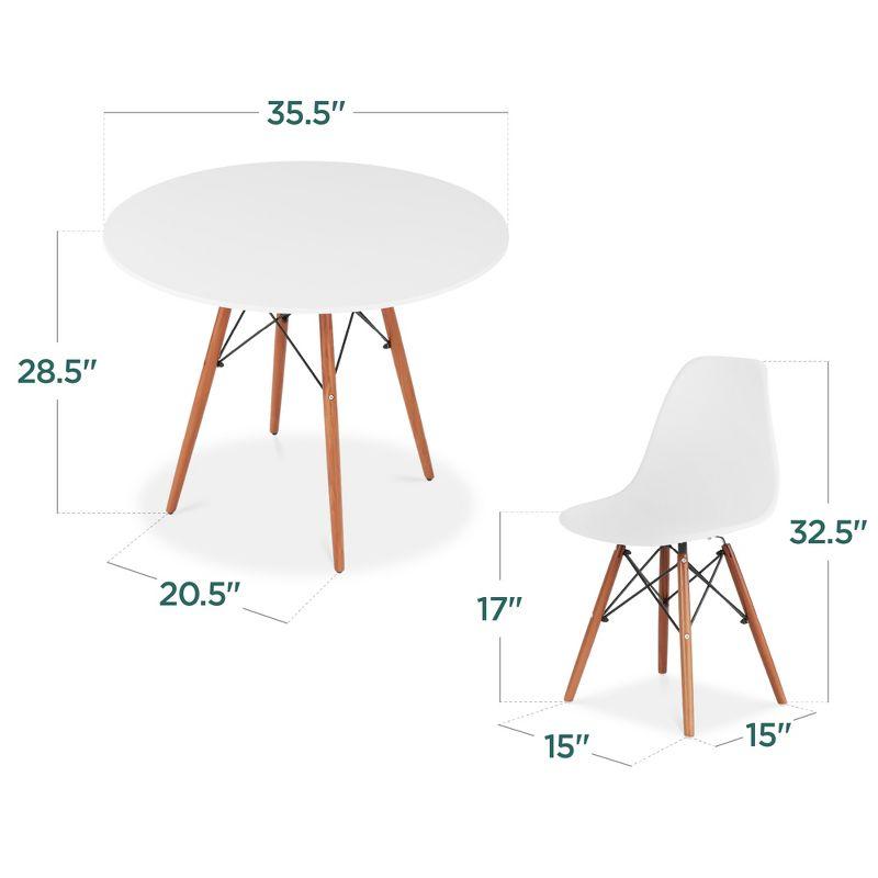 George Oliver Fechter 4 - Person Four Leg Dining Set