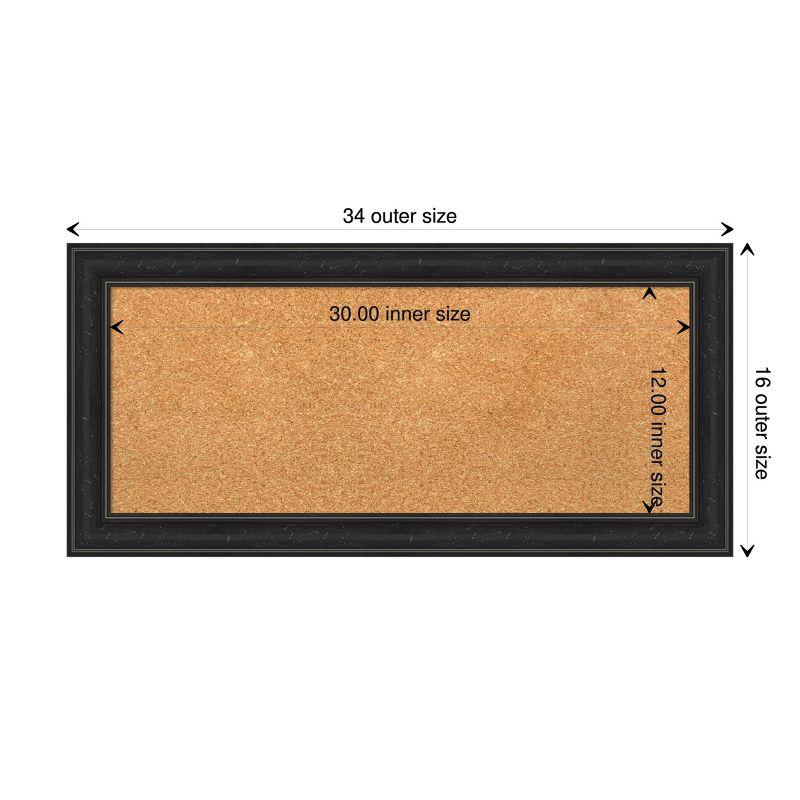 Amanti Art Shipwreck Narrow Framed Corkboard, Natural Cork