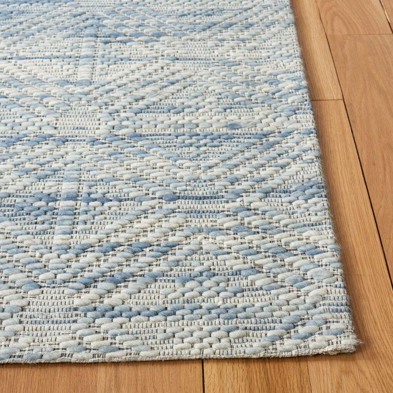 Marbella MRB452 Hand Loomed Indoor Runner Rug - Light Blue/Beige - 2'3"x8' - Safavieh