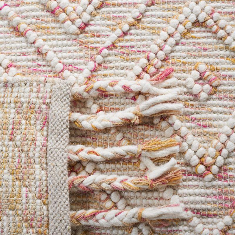 Natura NAT188 Hand Loomed Indoor Area Rug - Ivory/Red - 6'x9' - Safavieh