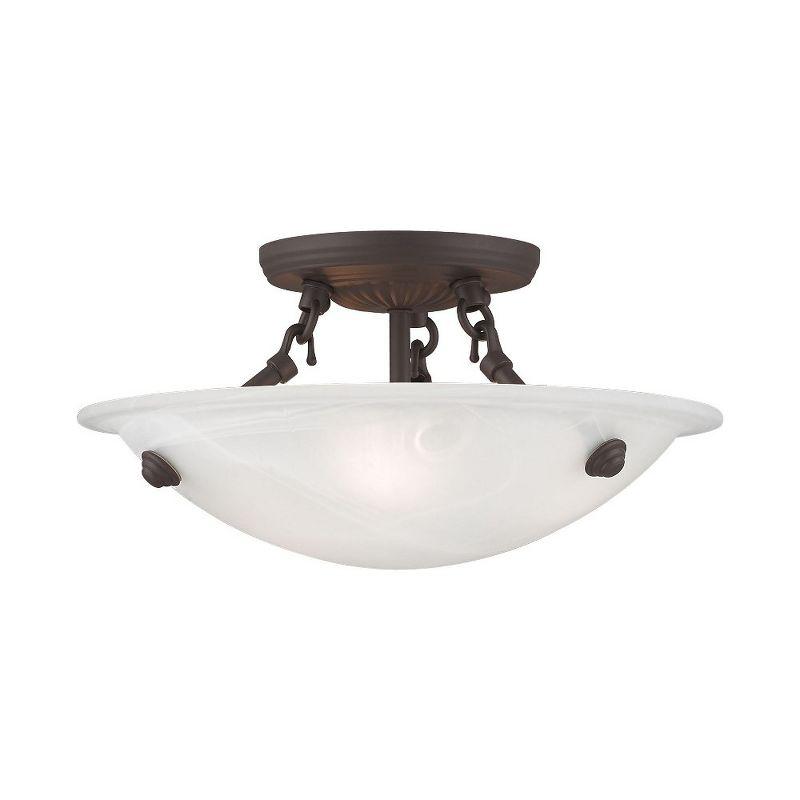 Livex Lighting Oasis 3 - Light Flush Mount in  Bronze